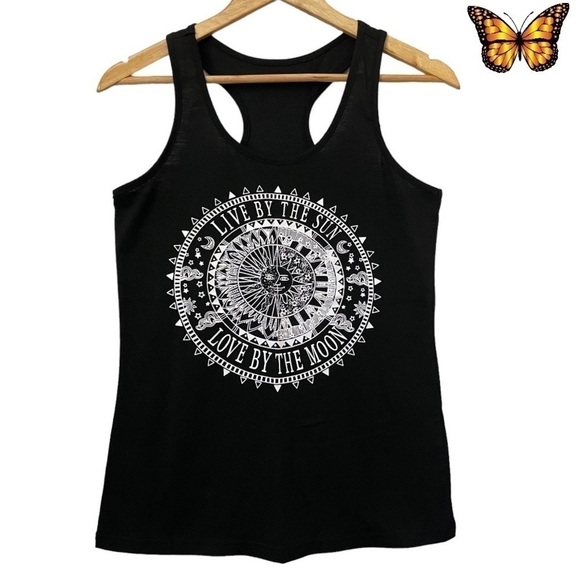 SHEIN Black Muscle Shirt with Quote Size Small - Picture 1 of 7